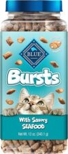 Blue Buffalo Bursts Crunchy Cat Treats, Seafood 12-oz