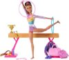 Barbie Careers Gymnastics Set with Brunette Doll, C-Clip