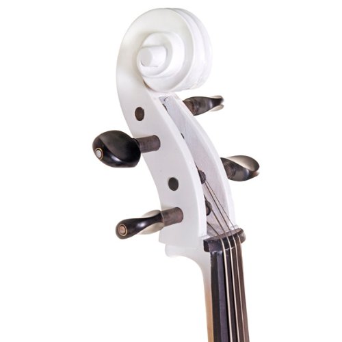 Cecilio Pearl White Electric Cello CECO-1WH - Image 3