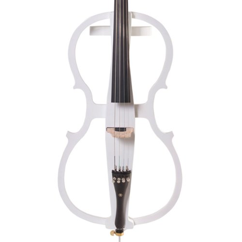 Cecilio Pearl White Electric Cello CECO-1WH - Image 2