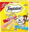 Temptations Creamy Puree Lickable Cat Treat Variety Pack, 0.42 oz. Tubes, Pack of 48