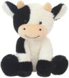 BSVOME Cute 9-Inch Cow Plush Doll