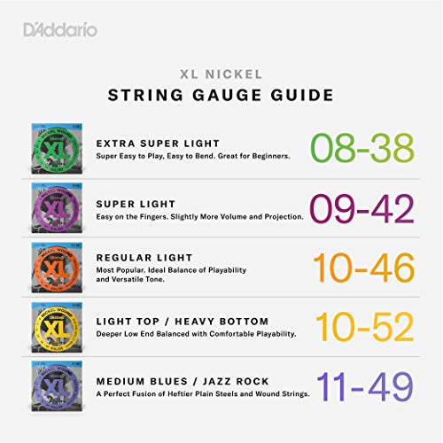 D'Addario XL Nickel Electric Guitar Strings - EXL110-3D - Image 4