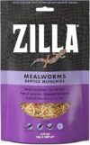 Zilla Dehydrated Mealworms For Reptiles, Resealable Bag