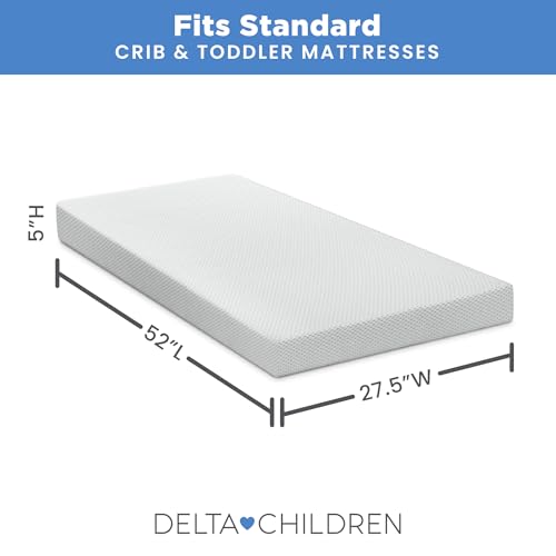 Delta Children Breathable Crib Mattress Pad Cover - 1 Pack, White - Image 5