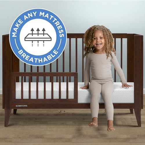 Delta Children Breathable Crib Mattress Pad Cover - 1 Pack, White - Image 2