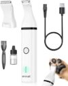 oneisall Dog Clippers Cordless Pet Grooming Trimmer (White)