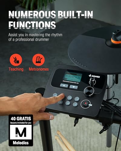 Donner Ded-100 Electric Drum Set For Beginners - Image 3