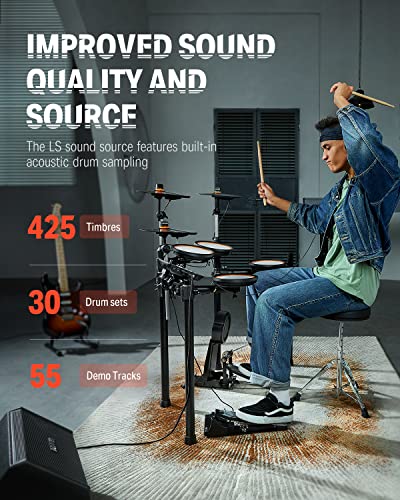 Donner Ded-100 Electric Drum Set For Beginners - Image 2