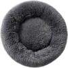 Fhodigogo Donut Dog Bed Fluffy Calming Nest Ideal