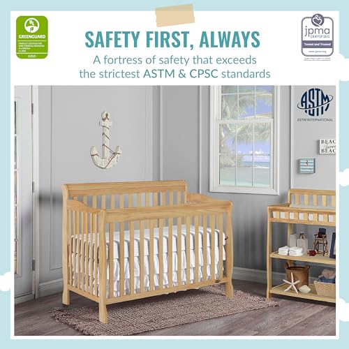 Dream On Me Ashton 4-In-1 Convertible Crib, Natural - Image 2