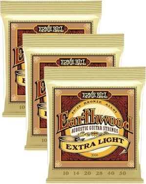 Ernie Ball Earthwood Light 80/20 Bronze Sets .011 - .052