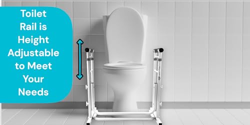 Essential Medical Supply Adjustable Standing Toilet Safety Rail - Image 2