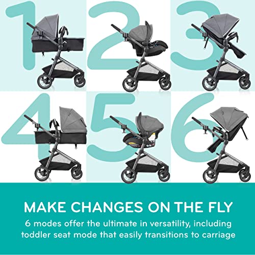 Evenflo Pivot Vizor Travel System LiteMax Car Seat - Image 4