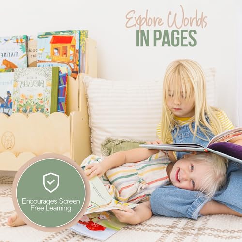 Fable Twig Wooden Kids Bookshelf 3-Tier Montessori - Image 4
