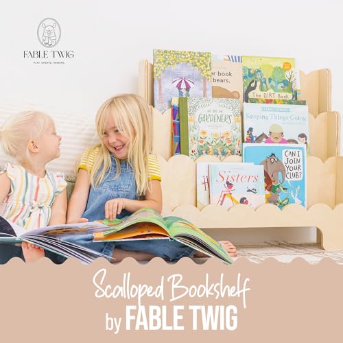 Fable Twig Wooden Kids Bookshelf 3-Tier Montessori - Image 2
