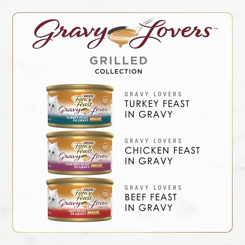 Fancy Feast Gravy Lovers Poultry Beef Wet Cat Food Variety Pack - 3 oz. Cans - Image 2