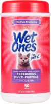 Wet Ones Freshening Multipurpose Wipes for Cats, 50 ct