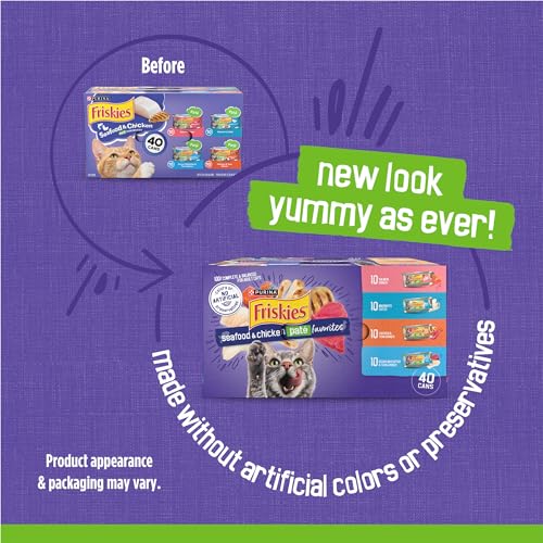 Friskies Wet Cat Food Pate Variety Pack - (Pack of 40) 5.5 oz. Cans - Image 2