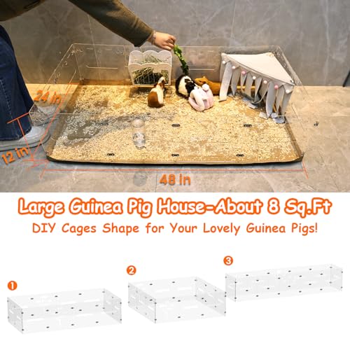 FUNZEAL Guinea Pig 8 Sq.Ft Acrylic House - Image 2