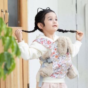 GAGAKU Baby Doll Carrier – Pink Wax Flowers
