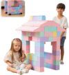 PLATPORTS Giant Plastic Jumbo Building Blocks, 86 Pieces