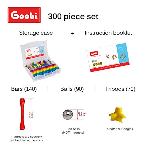 Goobi Magnetic Building Sticks Set, 300 Pcs - Image 5