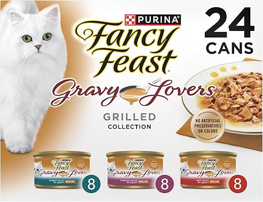 Fancy Feast Gravy Lovers Poultry Beef Wet Cat Food Variety Pack - 3 oz. Cans