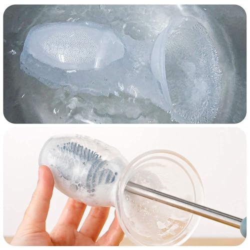 haakaa Manual Breast Pump, Silicone, Clear, 4oz/100ml - Image 5