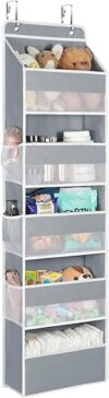 Univivi Hanging Nursery Storage with 5 Compartments (Grey)