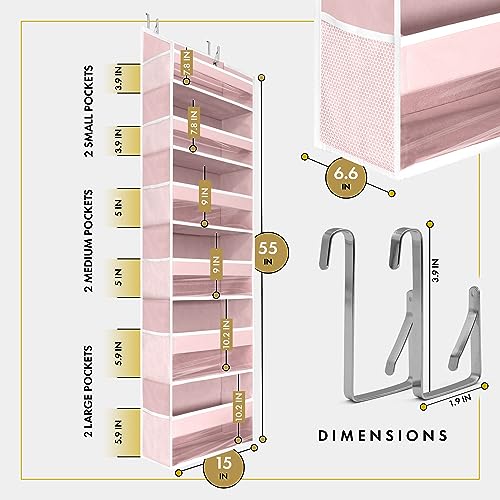 HOMELUX THEORY Heavy Duty Over Door Organizer 55x14x6.7 - Image 2