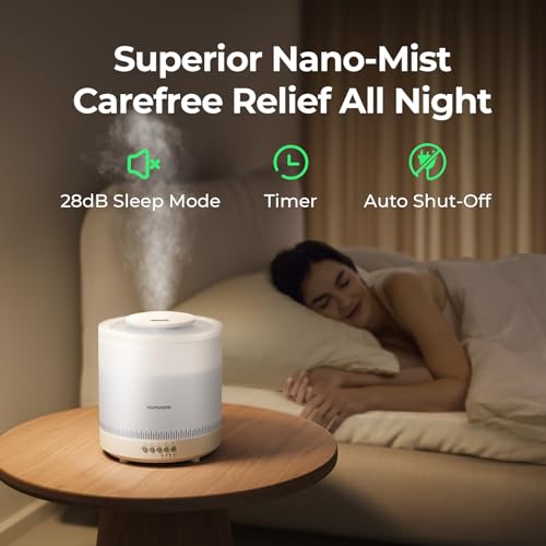 Homvana Small Humidifiers, 1.8L Cool Mist Humidifier - Image 3