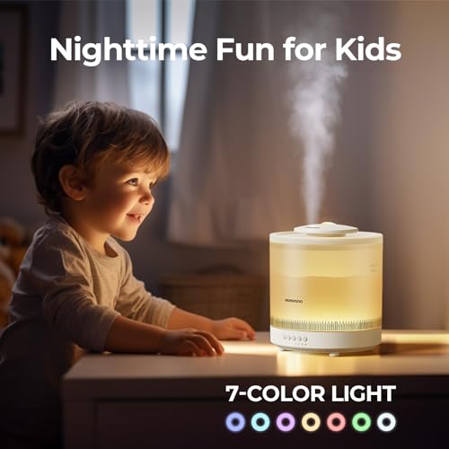 Homvana Small Humidifiers, 1.8L Cool Mist Humidifier - Image 5