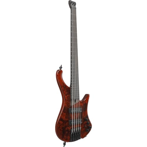 Ibanez Ergonomic Headless 5-string Bass Guitar - Stained Wine Red - Image 4