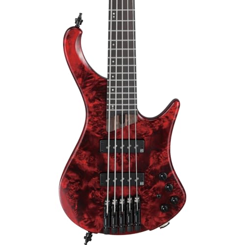 Ibanez Ergonomic Headless 5-string Bass Guitar - Stained Wine Red - Image 5
