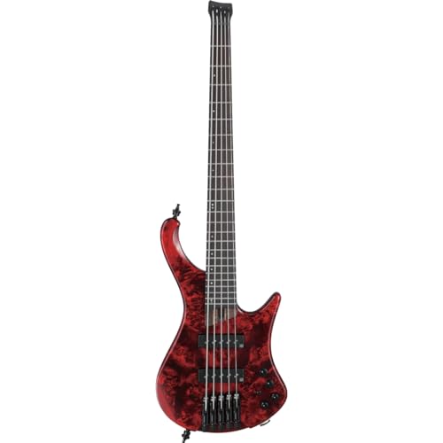 Ibanez Ergonomic Headless 5-string Bass Guitar - Stained Wine Red - Image 2