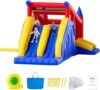 VEVOR Inflatable Bounce House With Blower, Slide