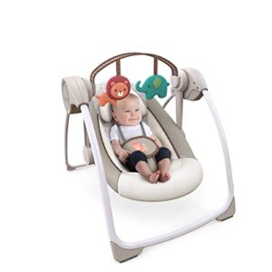 Ingenuity Compact 6-Speed Plush Baby Swing