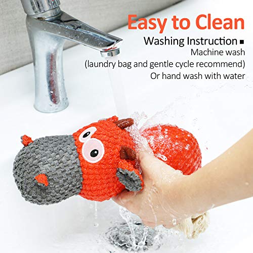 IOKHEIRA Dog Plush Toy for Aggressive Chewers, Squeaky Toys - Image 4