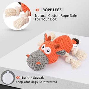 IOKHEIRA Dog Plush Toy for Aggressive Chewers, Squeaky Toys