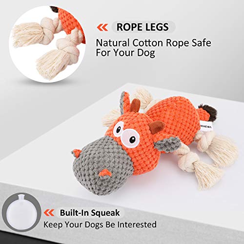 IOKHEIRA Dog Plush Toy for Aggressive Chewers, Squeaky Toys - Image 2