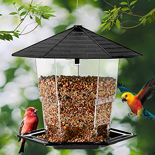 Jealoeur Bird Feeders Outdoor Hanging Wild Bird Seed - Image 2