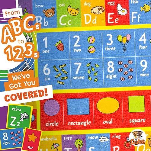 KC Cubs ABC Alphabet, Numbers & Shapes Educational Rug - Image 4