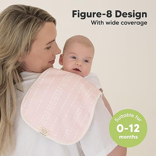 KeaBabies Organic Burp Cloths - 5-Pack Super Absorbent - Image 3