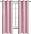 BGment Kids Blackout Curtains – Baby Pink, 42×63, Set of 2