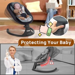 KIDSVIEW Electric Baby Swing, 5 Speeds, 3 Positions