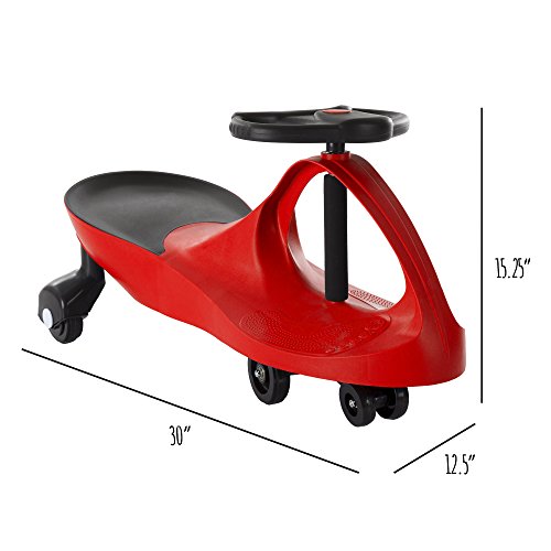 Lil' Rider Wiggle Car Ride On Toy – Red/Black - Image 2