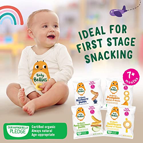 Little Bellies Blueberry Puffs Baby Snack Pack (18x0.42oz) - Image 3