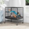 YITAHOME Metal 2-Tier Small Animal Cage Single-Story