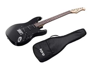 Monoprice Cali Classic Electric Guitar, Black, Right Handed